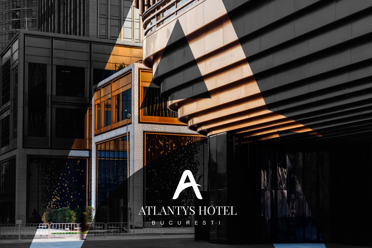 Lobby elegant al Atlantis Hotel, București